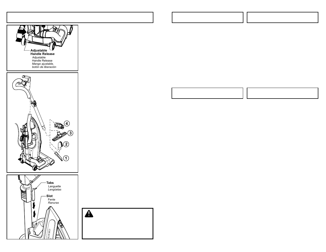 Adjustable handle, Caution | Panasonic MC-V7720 User Manual | Page 20 / 60