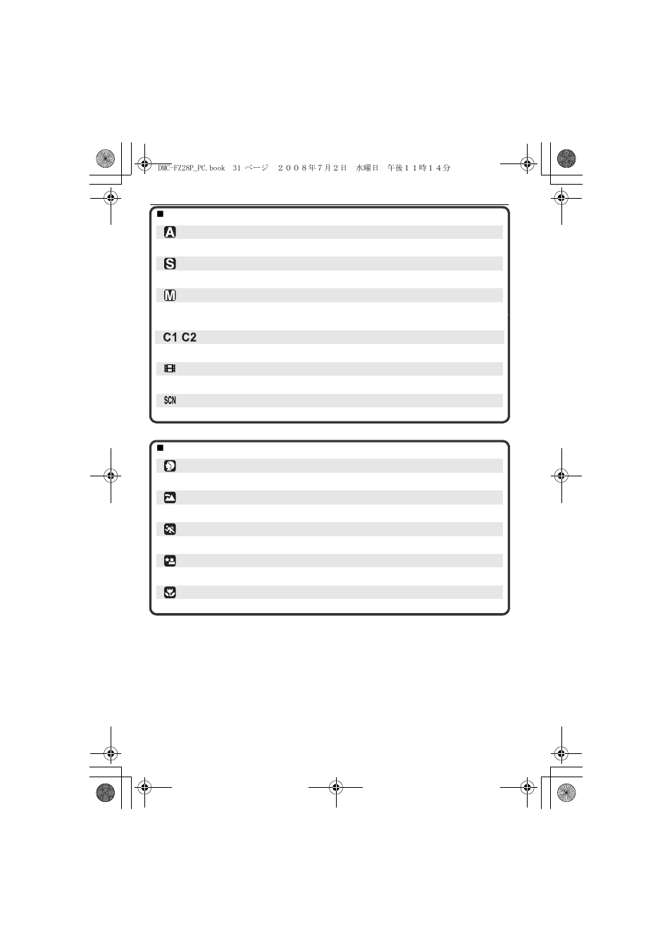 Panasonic DMC FZ 28 User Manual | Page 31 / 160