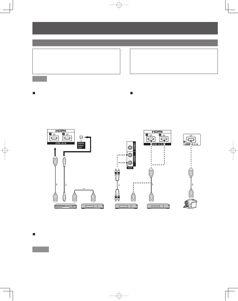 Ez sync™ connections | Panasonic PT-50LCZ70 User Manual | Page 22 / 68