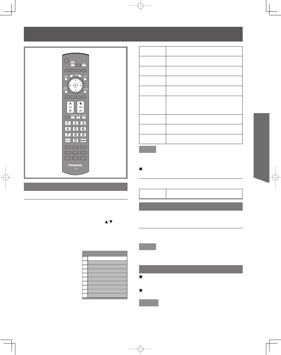 Projection display operation, Basic operation, Selecting input mode | Rapid tuning, Using the ch/ vol button | Panasonic PT-50LCZ70 User Manual | Page 29 / 68