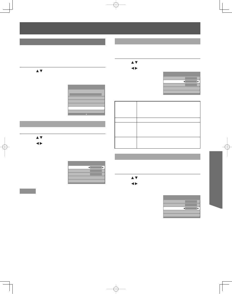 Advanced op er a tion, Cc (closed caption), Cc mode | Cc mode for analog, Cc mode for digital | Panasonic PT-50LCZ70 User Manual | Page 51 / 68