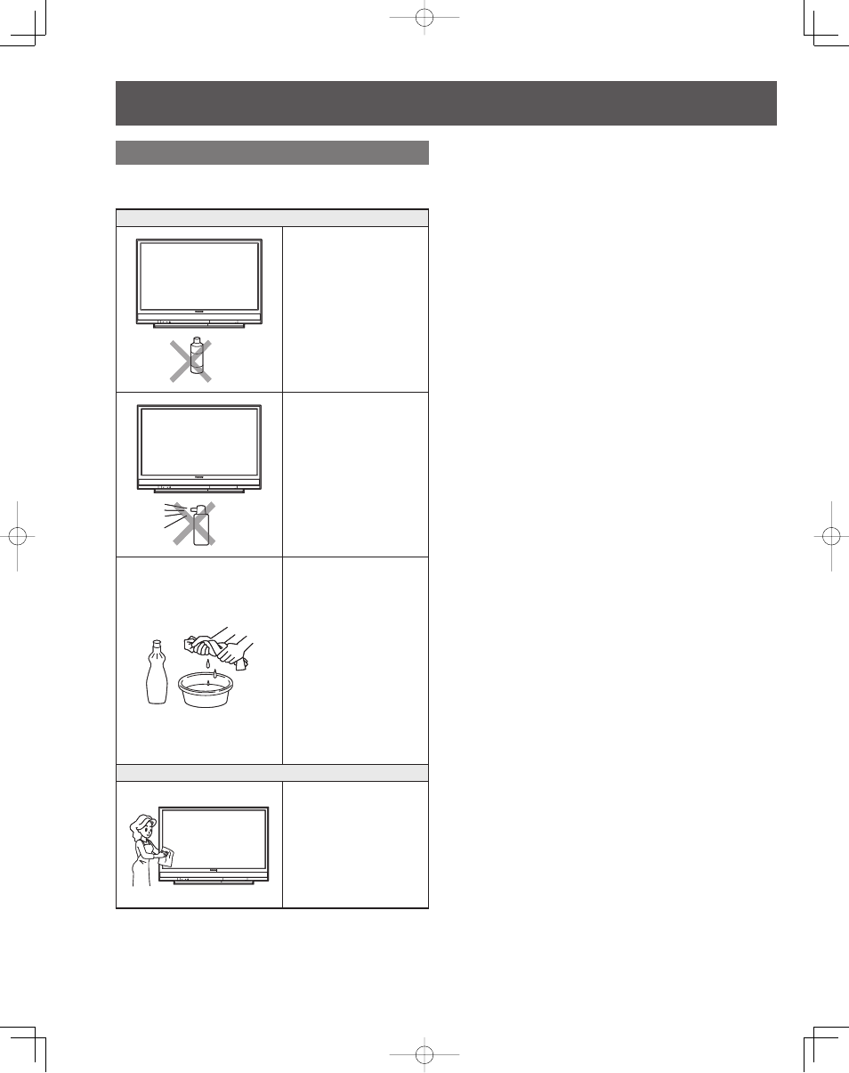 Cleaning | Panasonic PT-50LCZ70 User Manual | Page 8 / 68