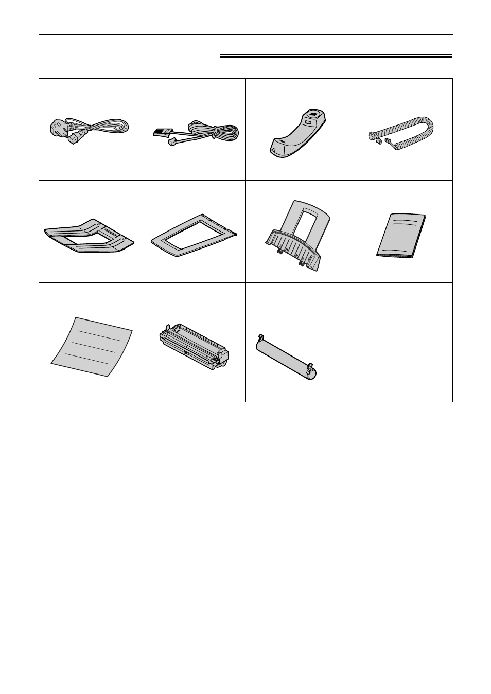 Accessories, Included accessories | Panasonic KX-FL501E User Manual | Page 10 / 86