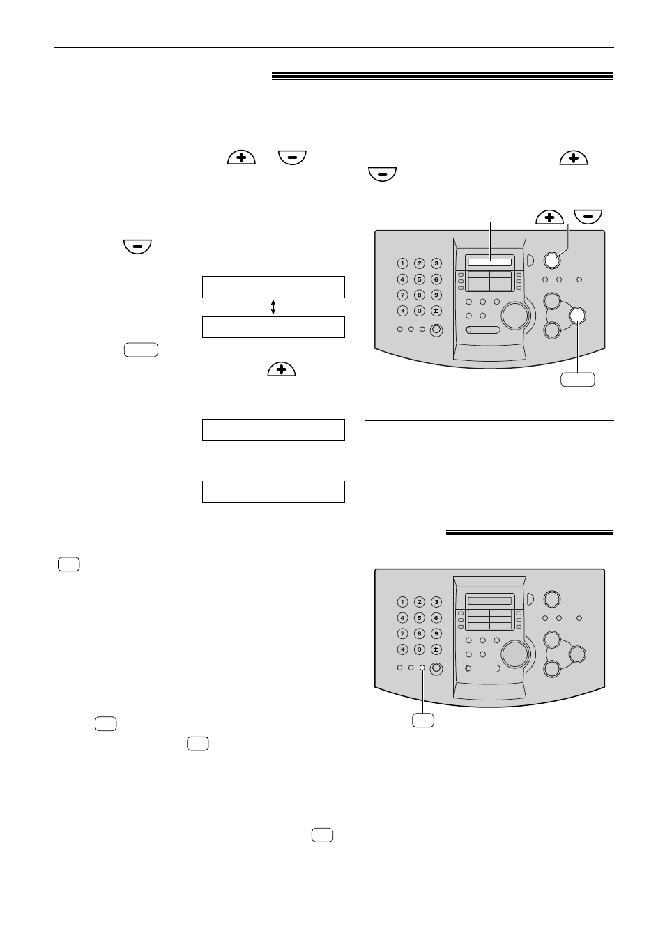 Volumes / recall feature, Adjusting volumes, R button ! (to use the recall feature) | Ringer volume, Monitor volume | Panasonic KX-FL501E User Manual | Page 23 / 86