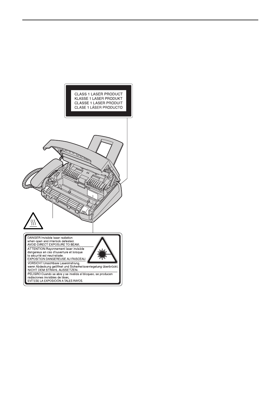 Safety instructions, 4caution | Panasonic KX-FL501E User Manual | Page 6 / 86