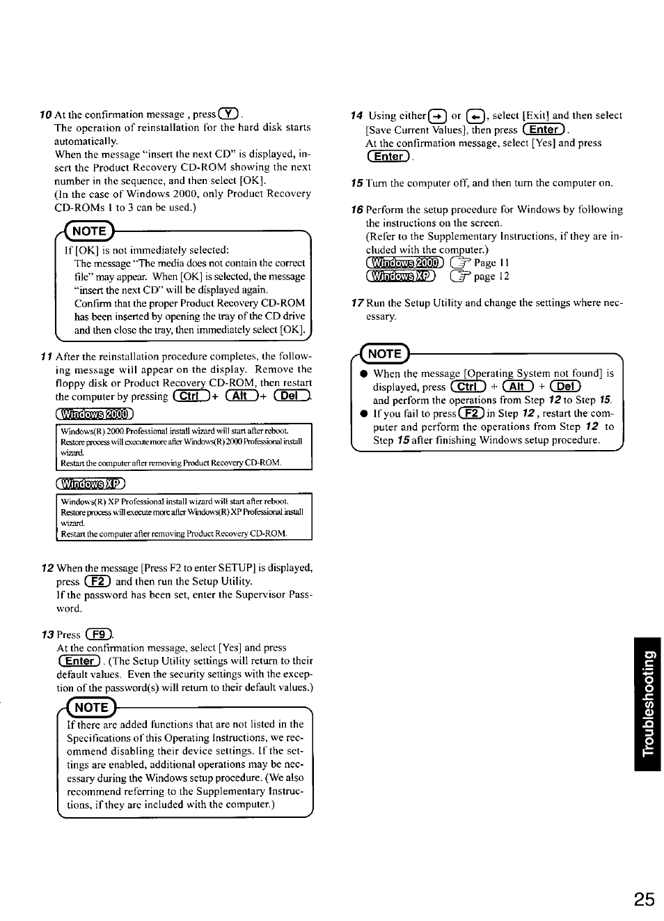 Iw.i^]c^^20t0.01, Câo+ csd | Panasonic CF-28 User Manual | Page 25 / 36