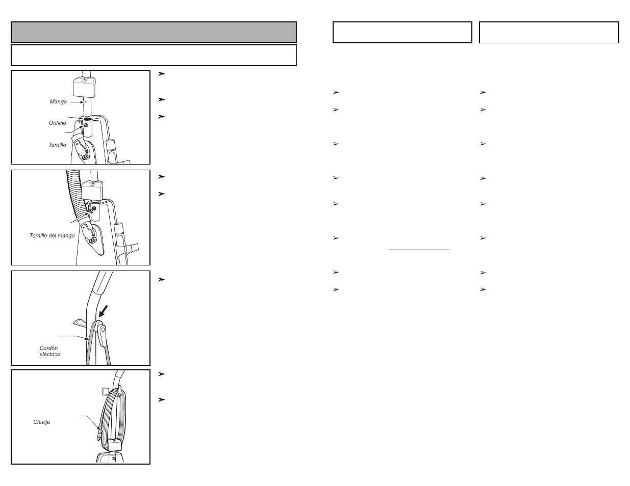 Assembly, Attaching handle | Panasonic MC-UG509 User Manual | Page 12 / 48