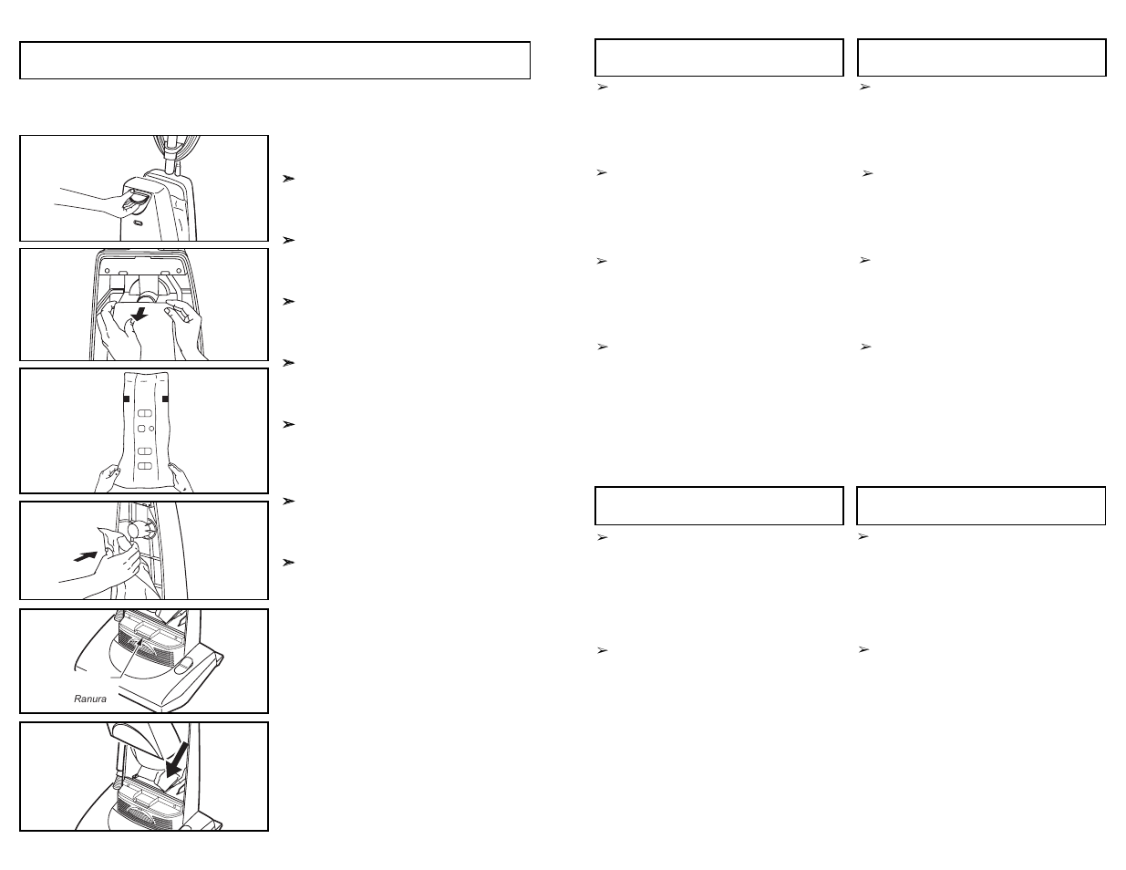Changing dust bag | Panasonic MC-UG509 User Manual | Page 23 / 48