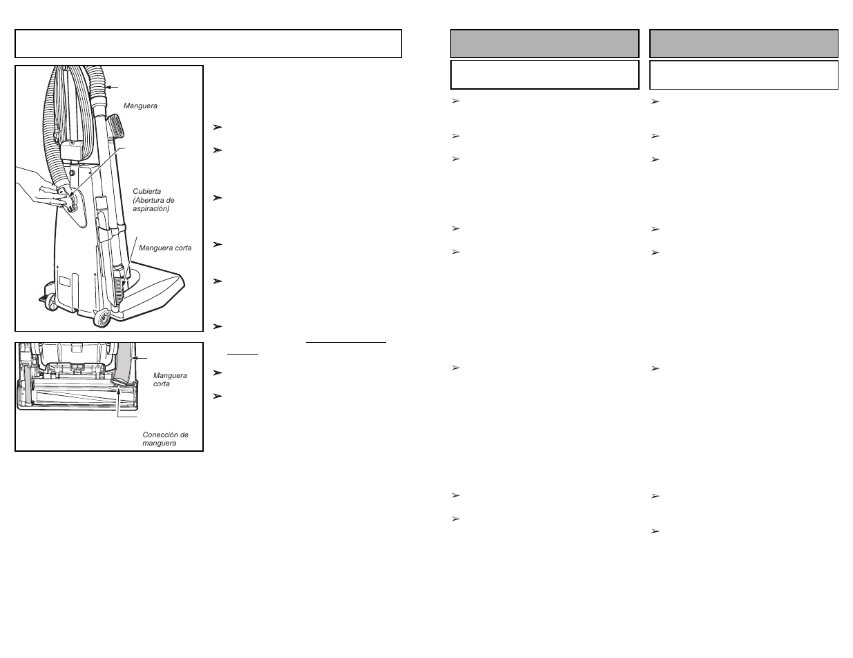 Montaje assemblage, Removing clogs | Panasonic MC-UG509 User Manual | Page 36 / 48