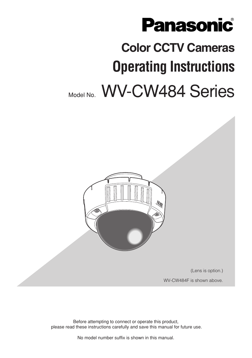 Panasonic WV-CW484F User Manual | 50 pages