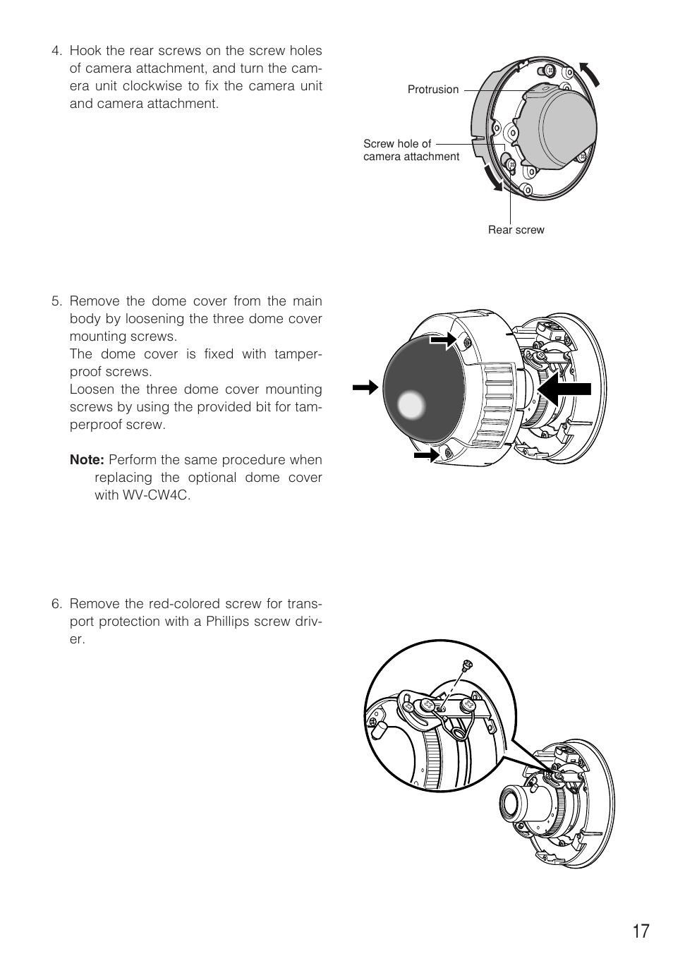 Panasonic WV-CW484F User Manual | Page 17 / 50