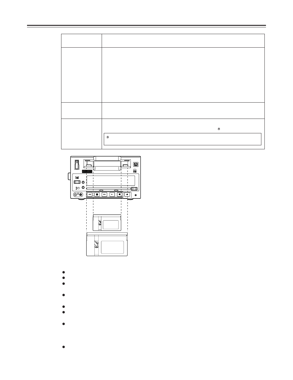 Tapes, Tape, Description | Panasonic AJ-D250P User Manual | Page 10 / 80