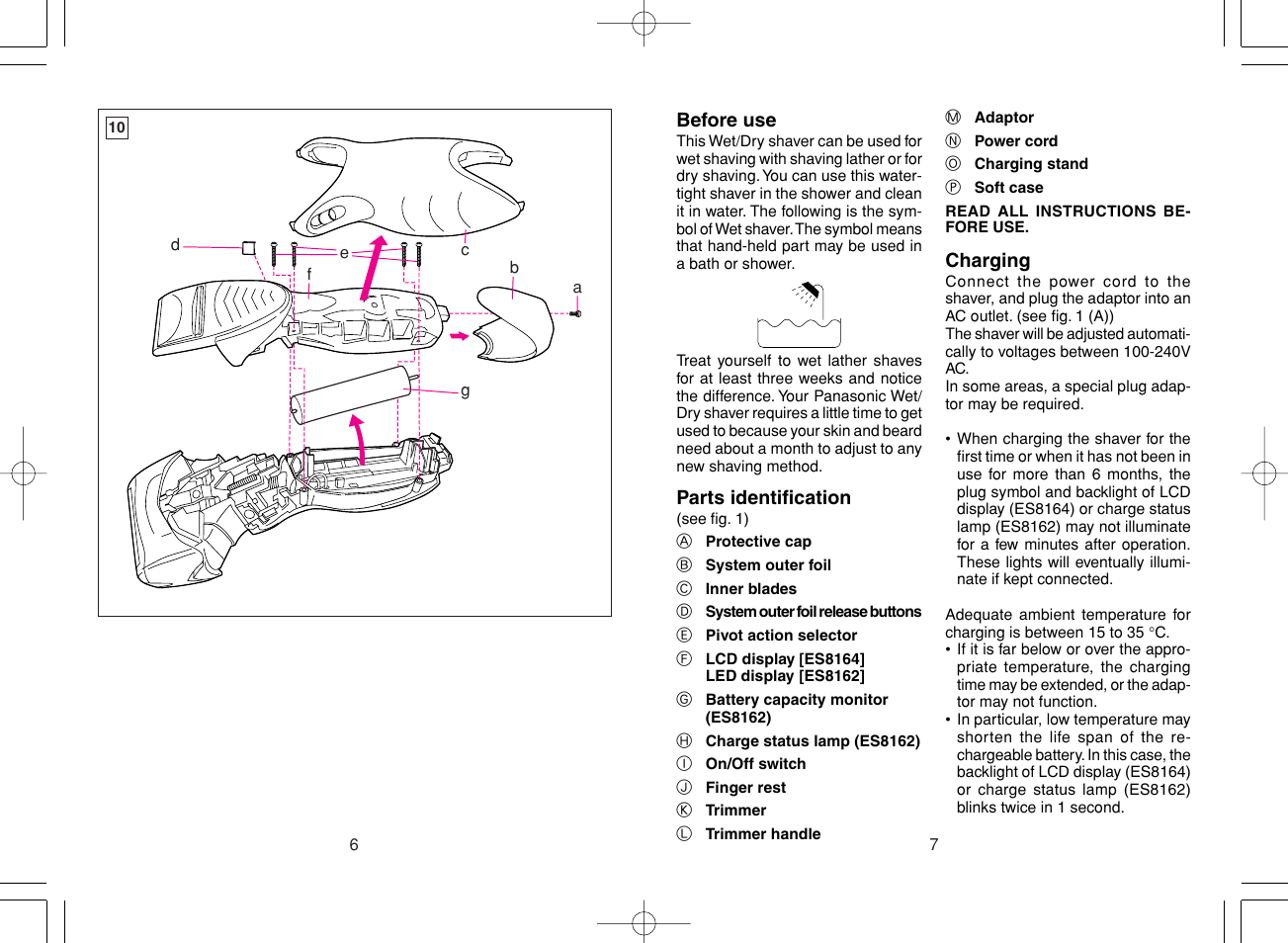 English | Panasonic ES8164 User Manual | Page 4 / 14