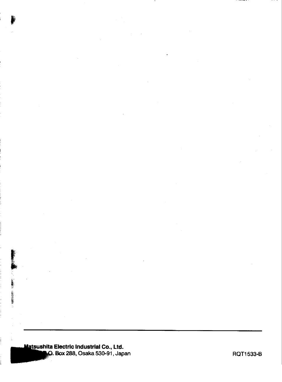 Tsushita electric industrial co., ltd | Panasonic SC-CH33 User Manual | Page 60 / 60