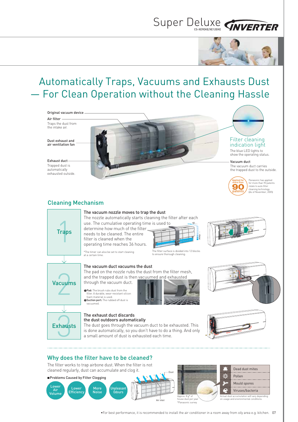 Super deluxe, Vacuums traps exhausts | Panasonic AC Robot 2006/2007 User Manual | Page 7 / 20