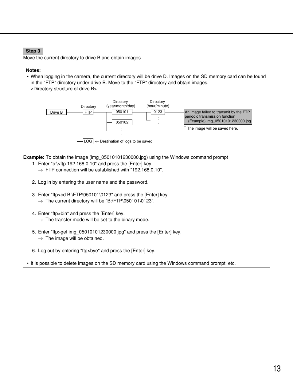 Panasonic WV-NP244 User Manual | Page 13 / 54