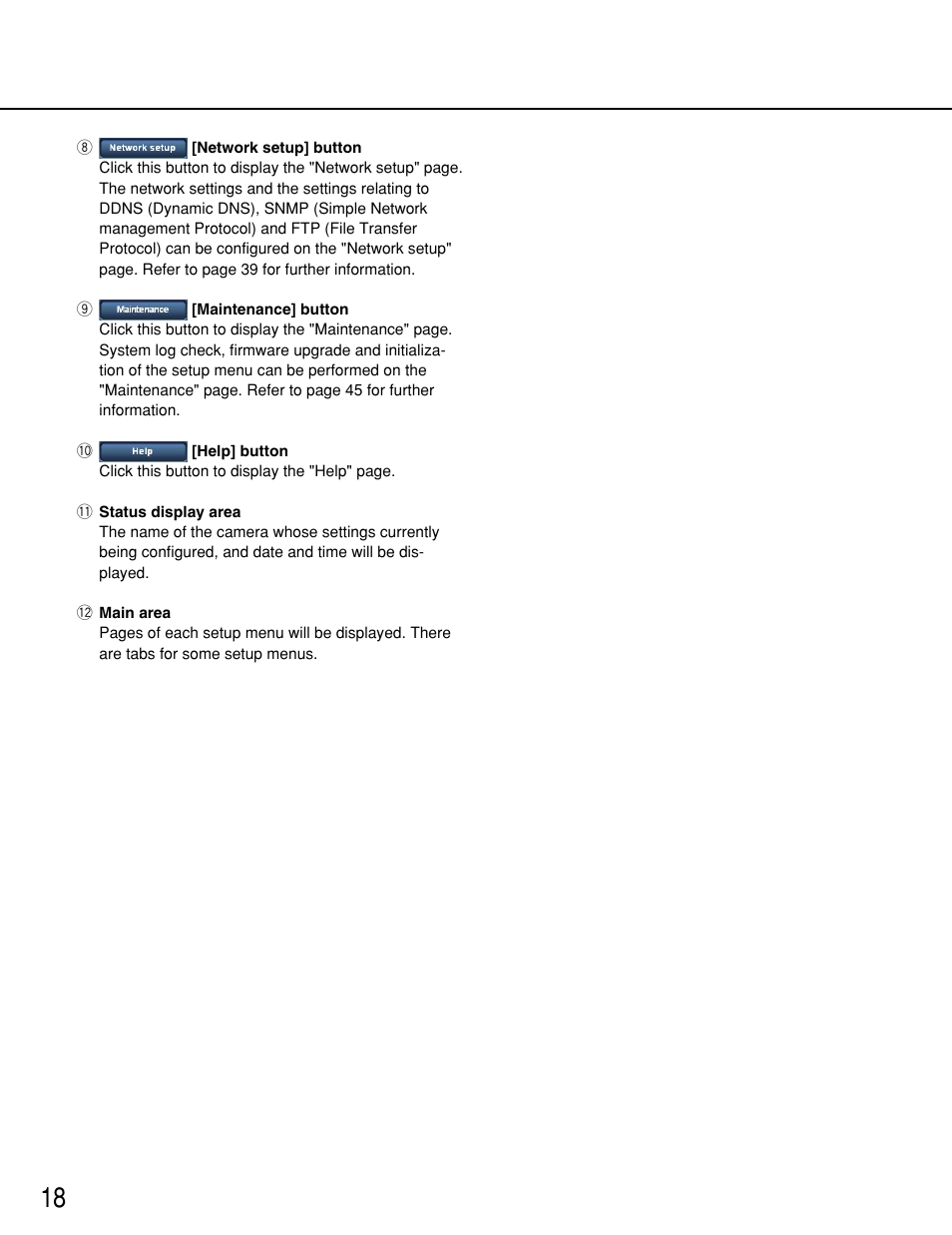 Panasonic WV-NP244 User Manual | Page 18 / 54