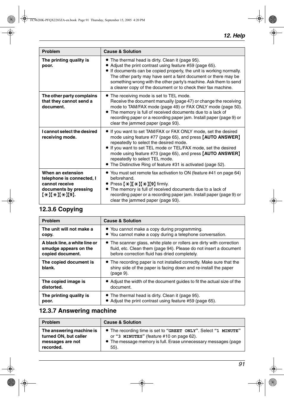 Help 91 | Panasonic KX-FC962HK User Manual | Page 91 / 104