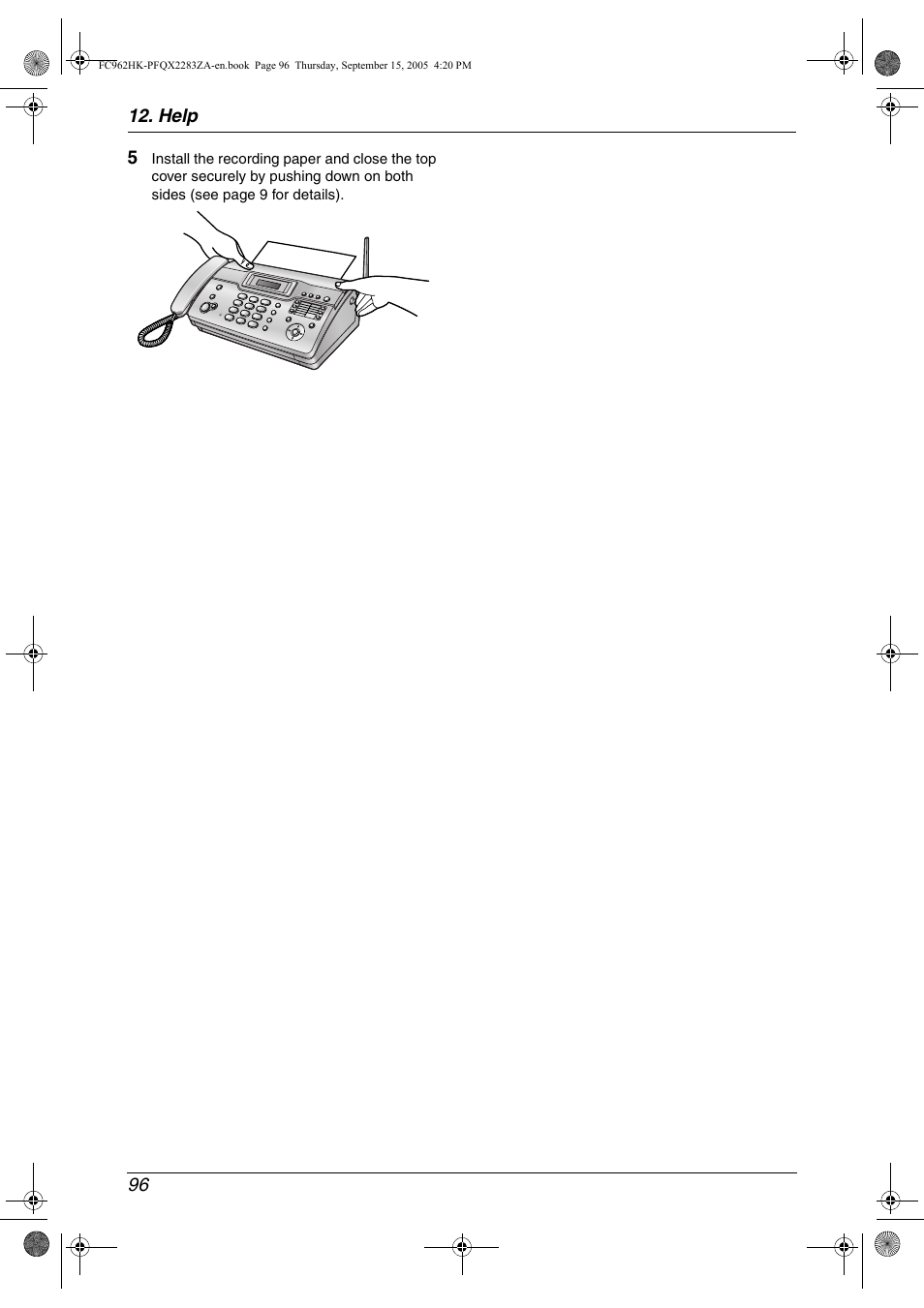 Panasonic KX-FC962HK User Manual | Page 96 / 104