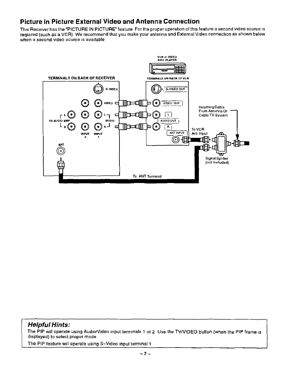 Helpful hints, I-lhl | Panasonic PT-51G40 User Manual | Page 7 / 44