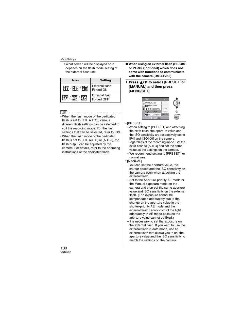 Panasonic DMC-FZ50 User Manual | Page 100 / 144