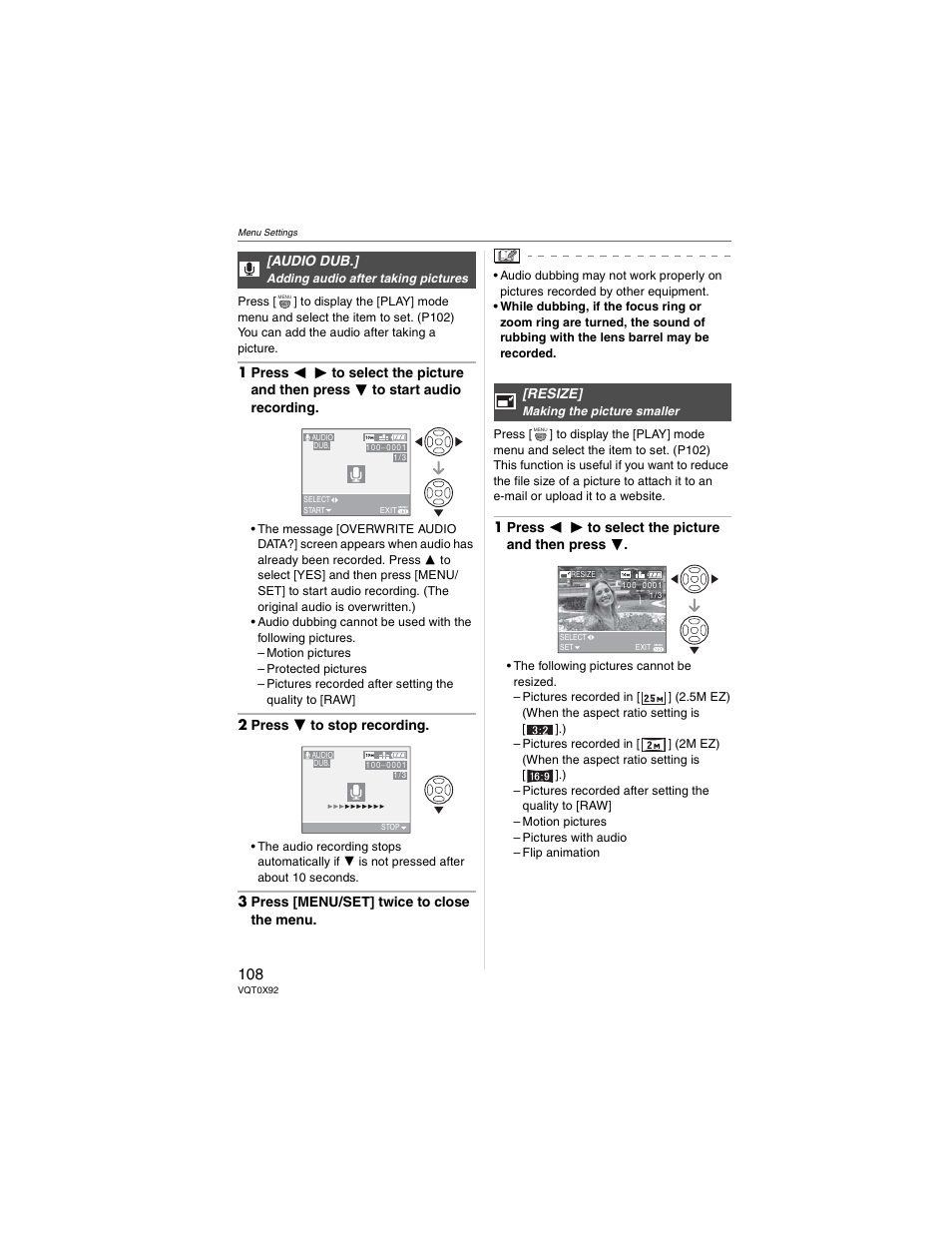 Panasonic DMC-FZ50 User Manual | Page 108 / 144