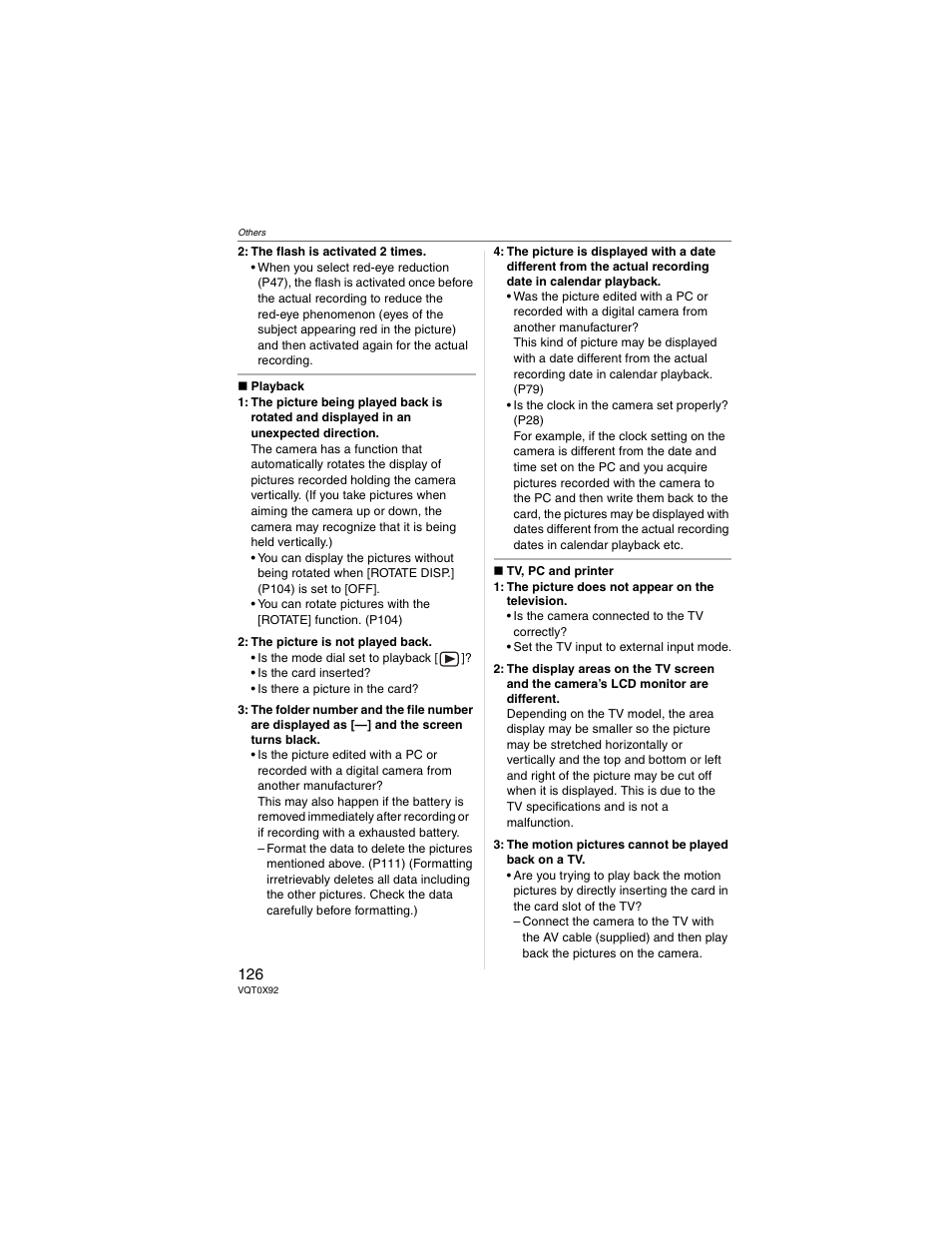 Panasonic DMC-FZ50 User Manual | Page 126 / 144