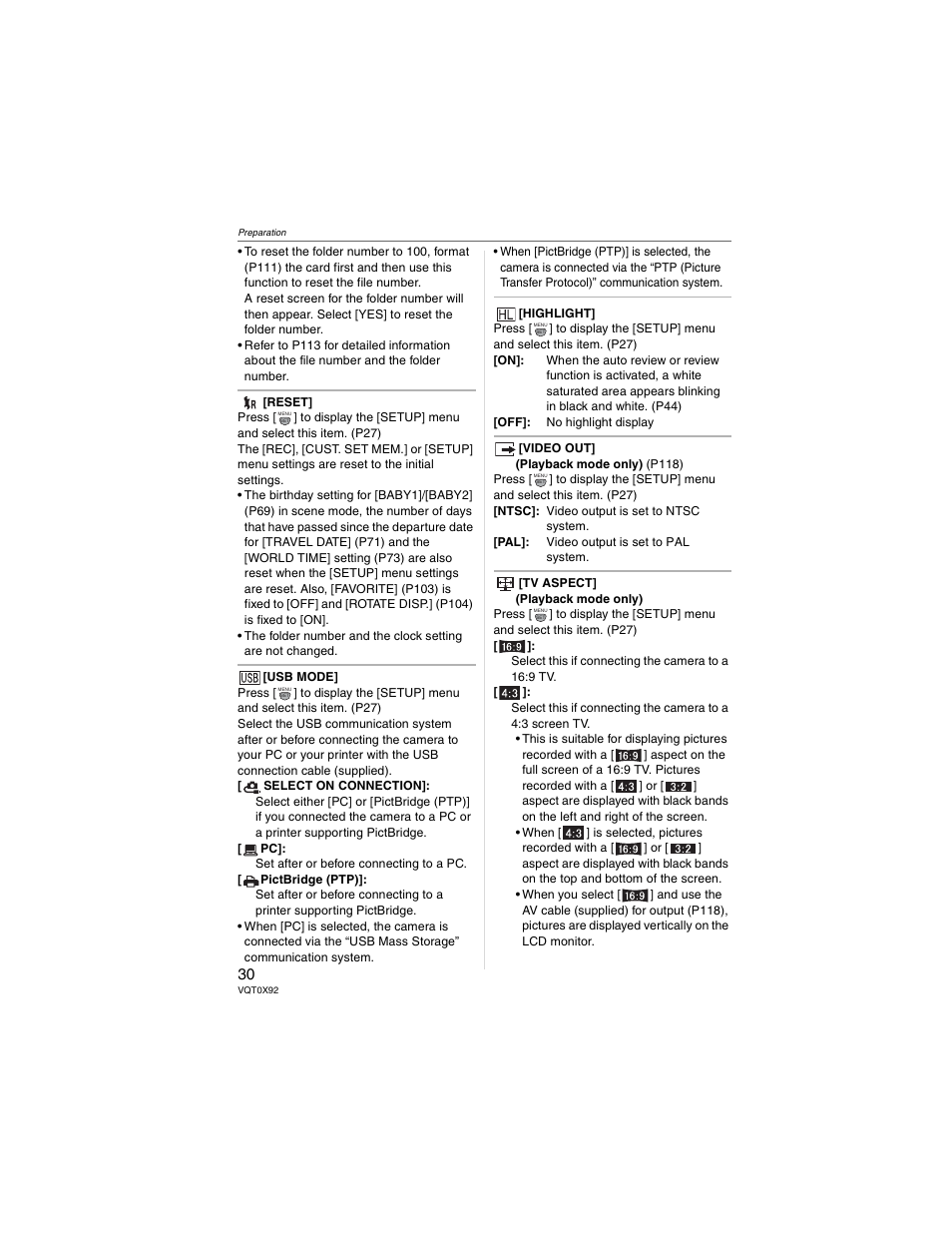 Panasonic DMC-FZ50 User Manual | Page 30 / 144