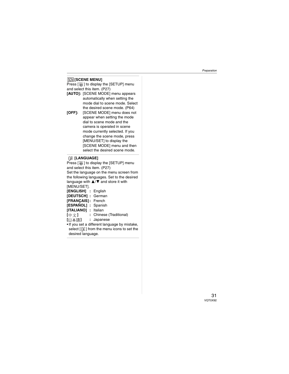 Panasonic DMC-FZ50 User Manual | Page 31 / 144
