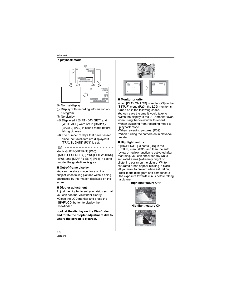 Panasonic DMC-FZ50 User Manual | Page 44 / 144