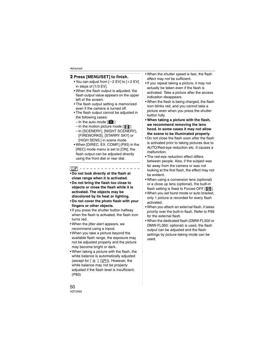 Panasonic DMC-FZ50 User Manual | Page 50 / 144