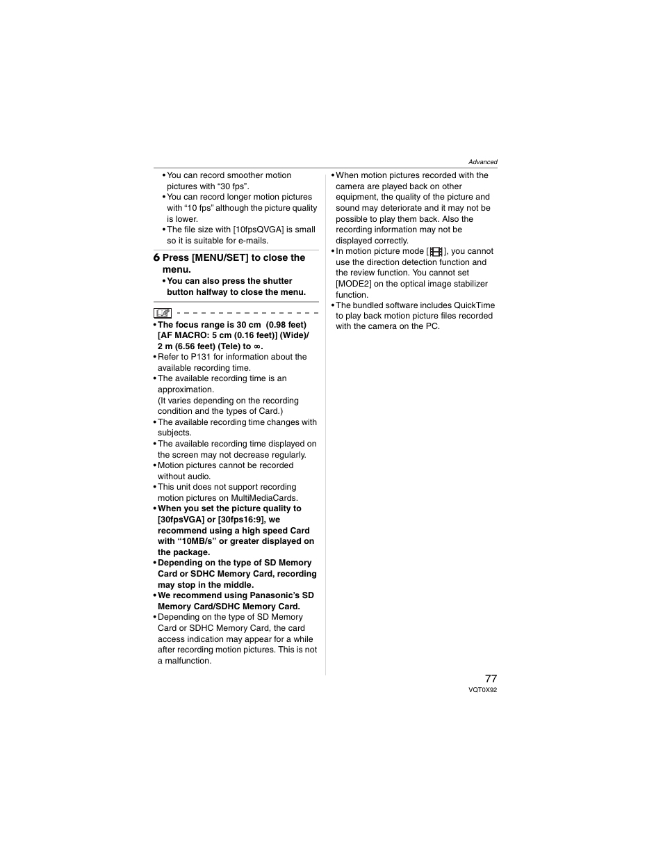 Panasonic DMC-FZ50 User Manual | Page 77 / 144