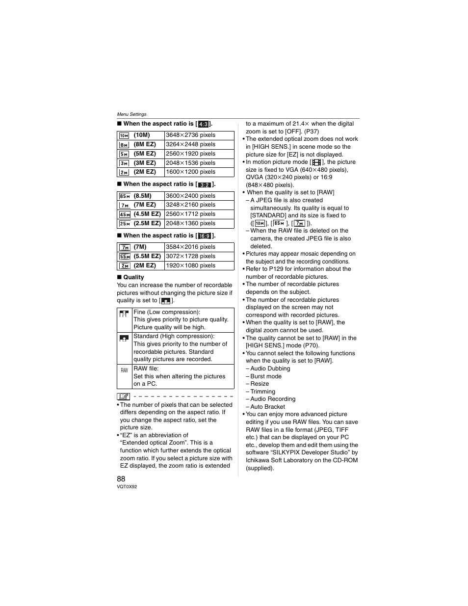 Panasonic DMC-FZ50 User Manual | Page 88 / 144