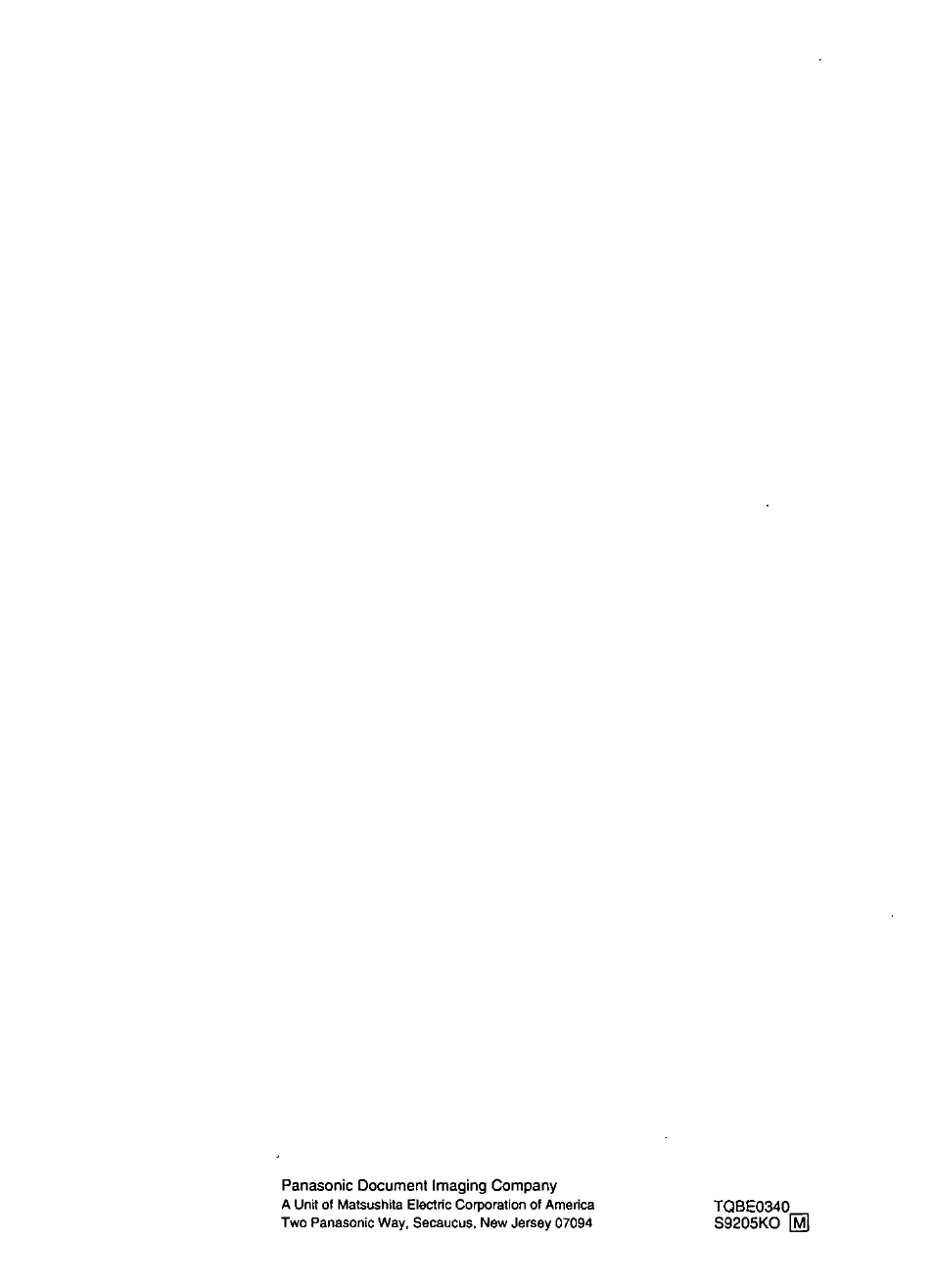 Panasonic PANASYNC/PRO TX-D1F64 User Manual | Page 50 / 50