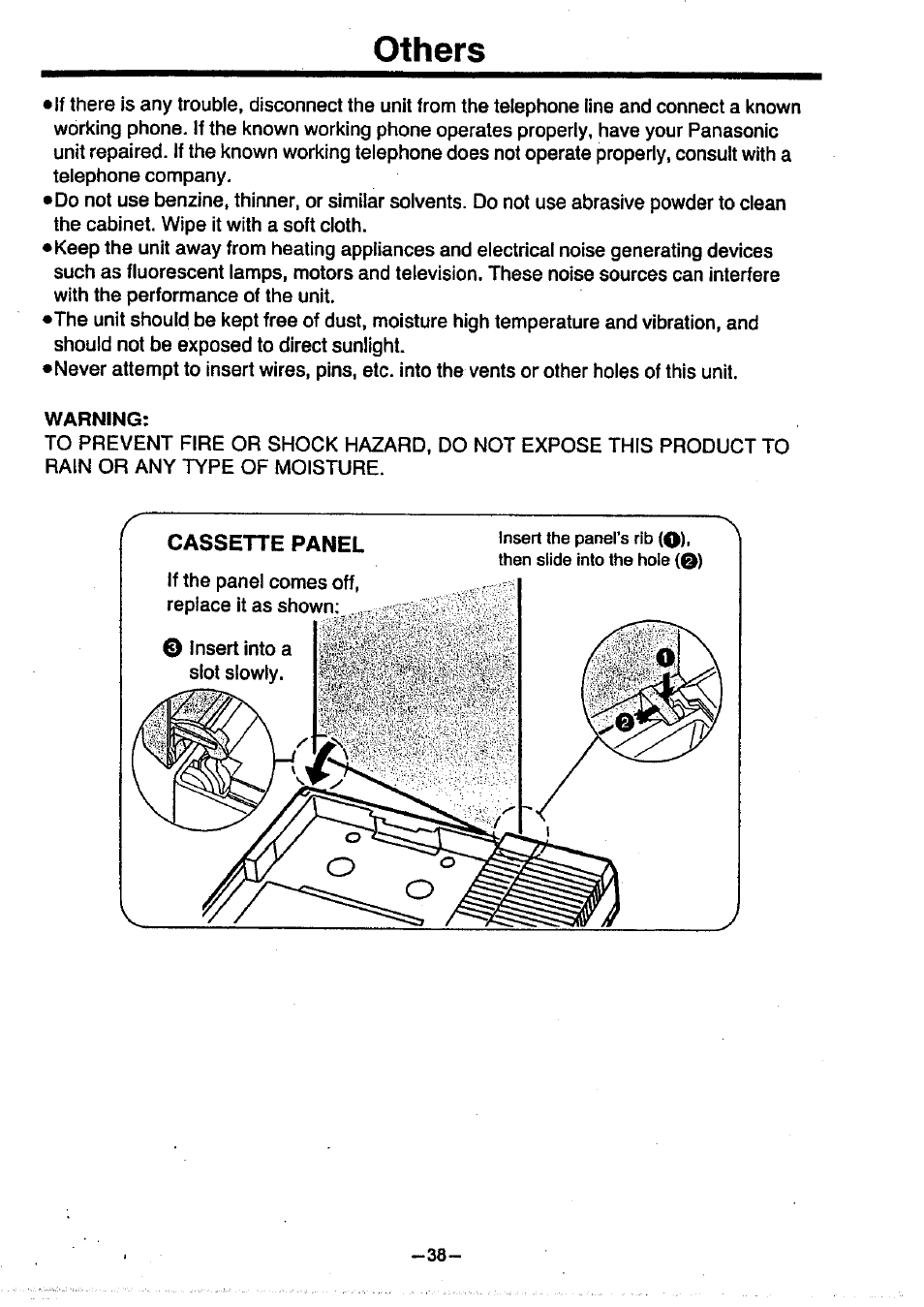 Others | Panasonic KX-T1470BA User Manual | Page 40 / 40