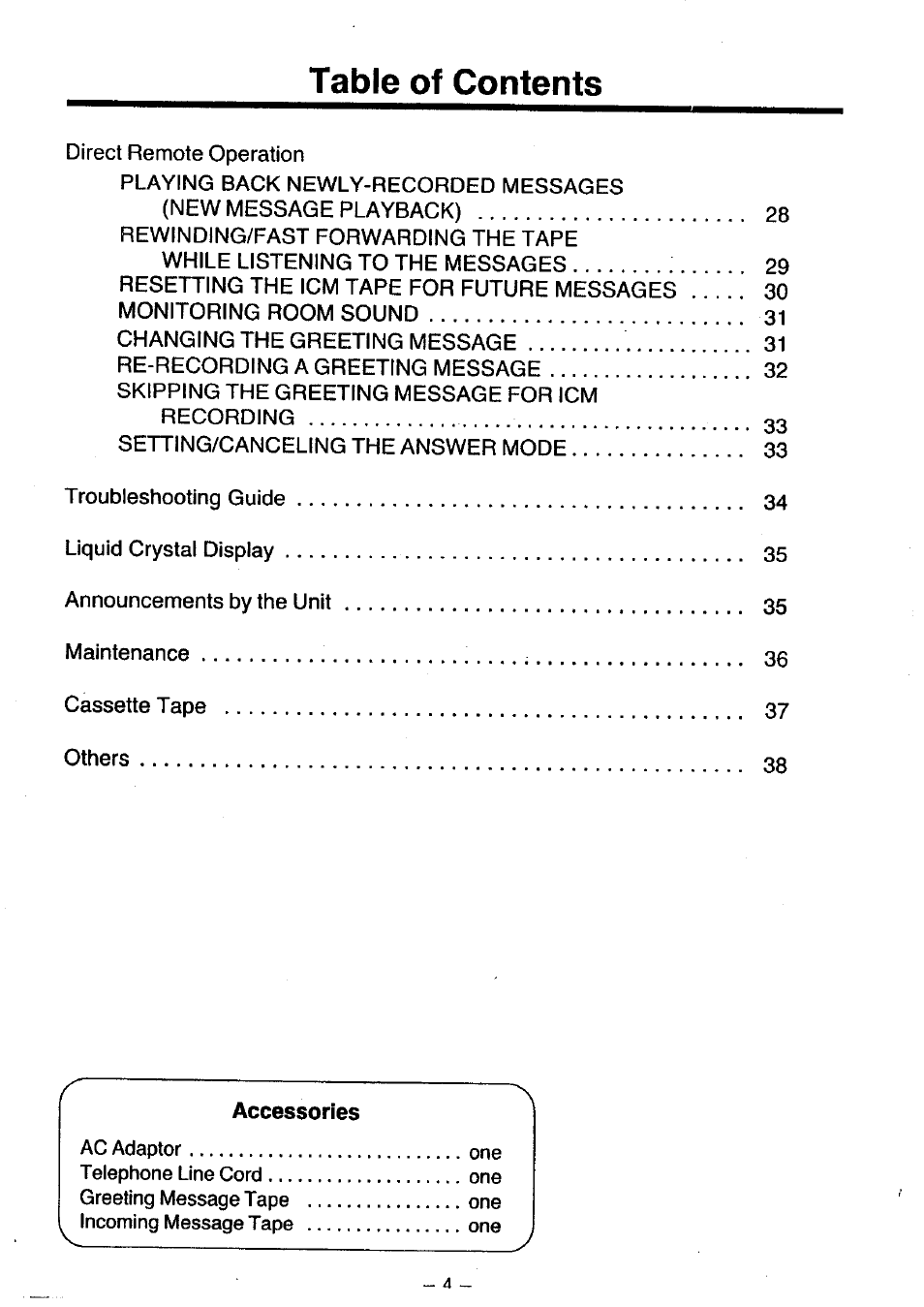 Panasonic KX-T1470BA User Manual | Page 5 / 40