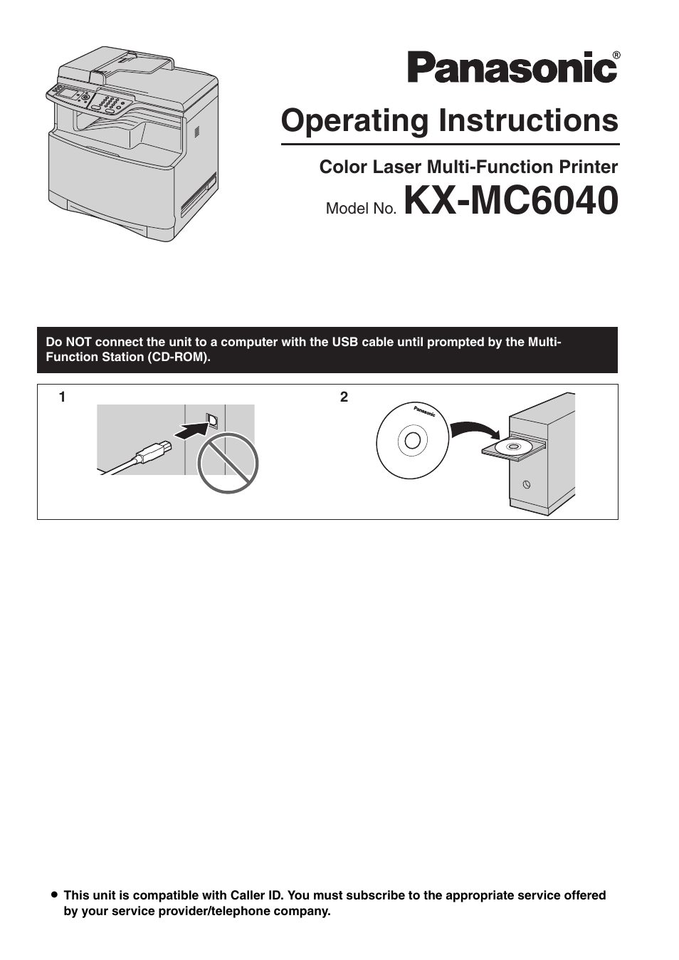 Panasonic KX-MC6040 User Manual | 124 pages