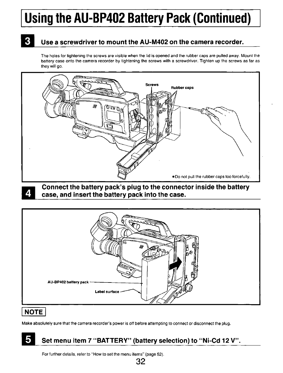 Panasonic AG-DP800HP User Manual | Page 32 / 80