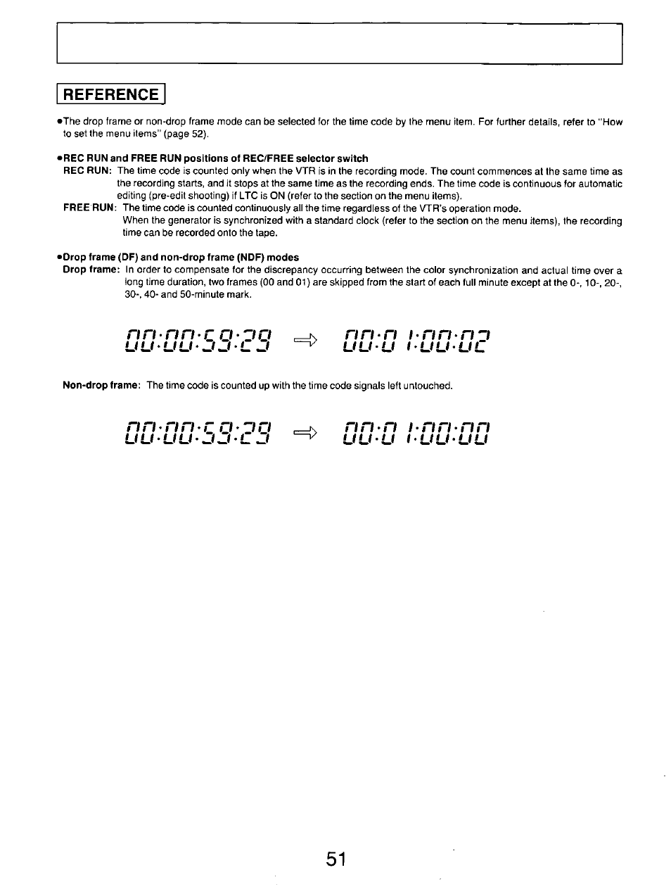 Reference, U u - u, N n • c o | Zf o, Ri n, N zf | Panasonic AG-DP800HP User Manual | Page 51 / 80