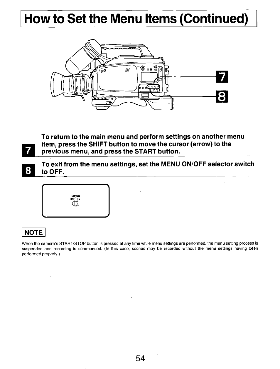 Note | Panasonic AG-DP800HP User Manual | Page 54 / 80