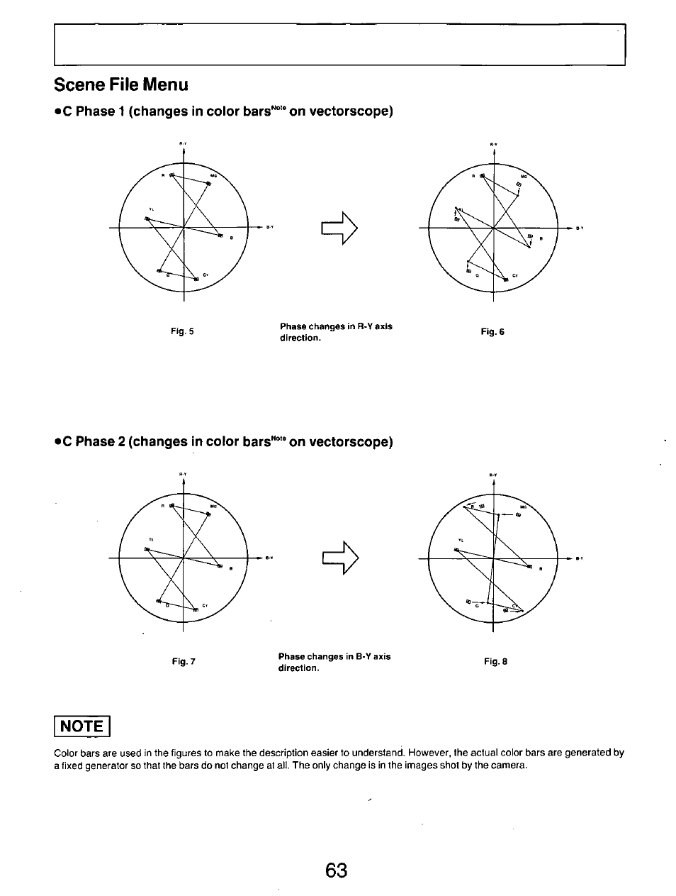 Note, Scene file menu | Panasonic AG-DP800HP User Manual | Page 63 / 80