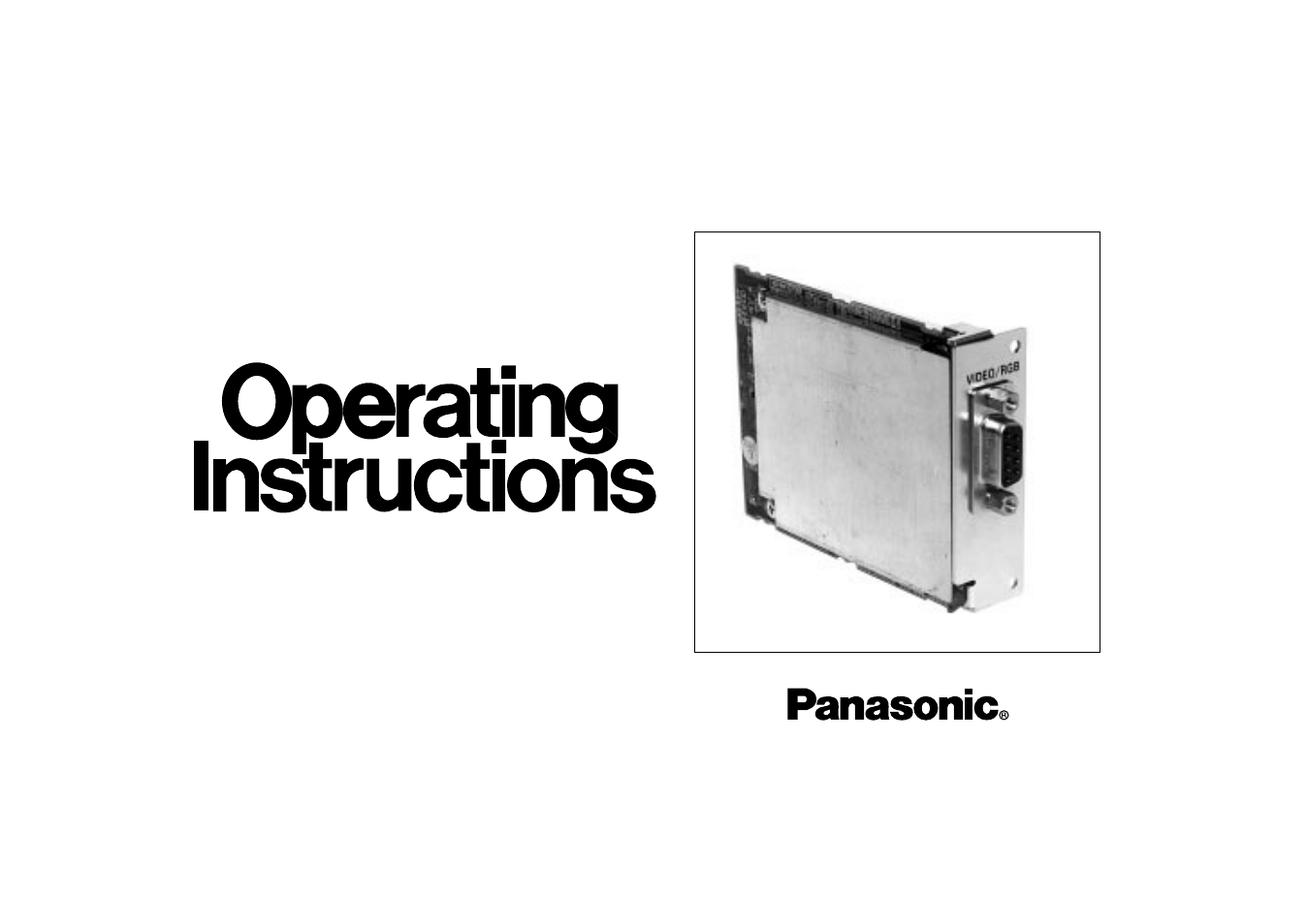 Panasonic AW-PB302 User Manual | 14 pages