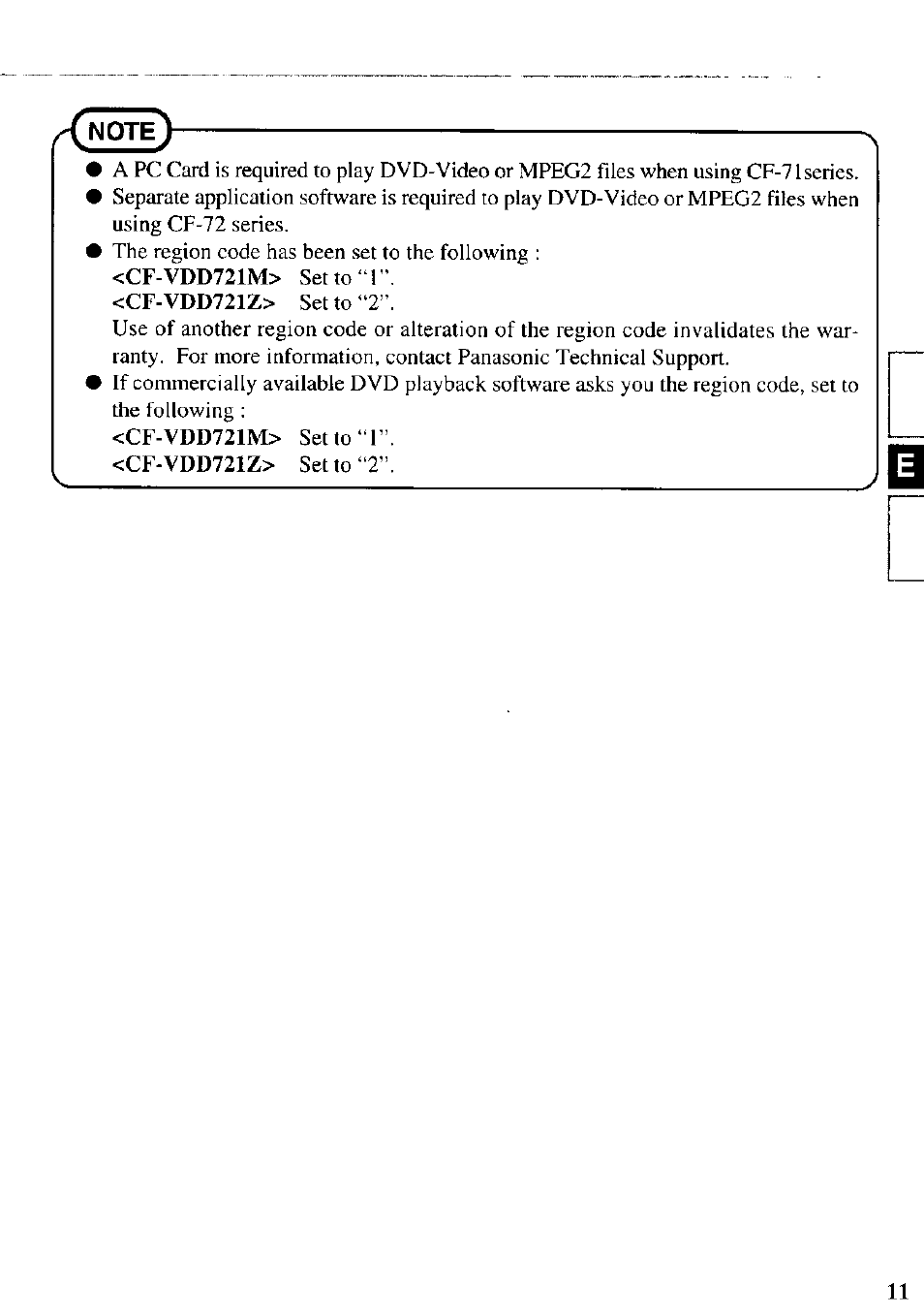 Panasonic CF-VDD721 User Manual | Page 11 / 28