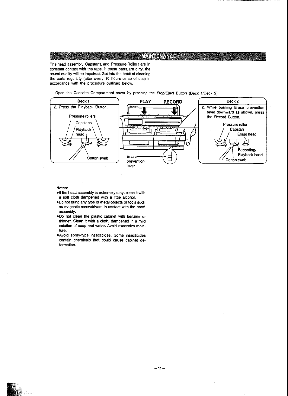 Panasonic RX-FT560 User Manual | Page 11 / 12