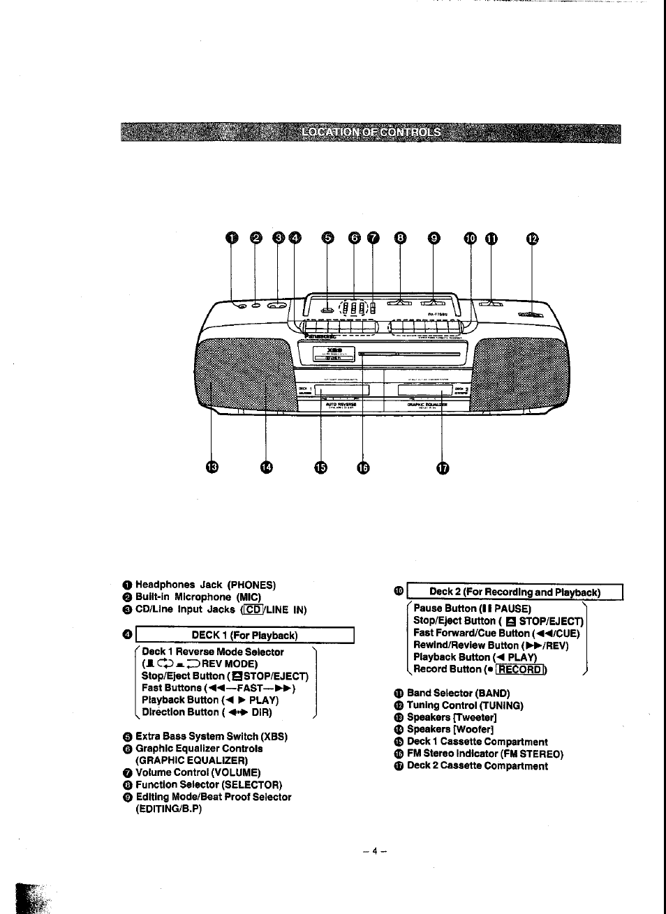 Panasonic RX-FT560 User Manual | Page 4 / 12