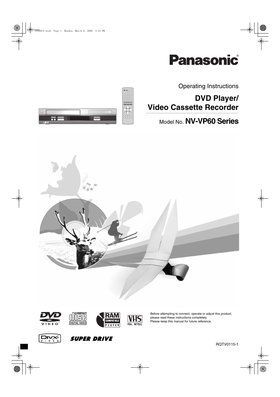 Panasonic NV-VP60 Series User Manual | 44 pages