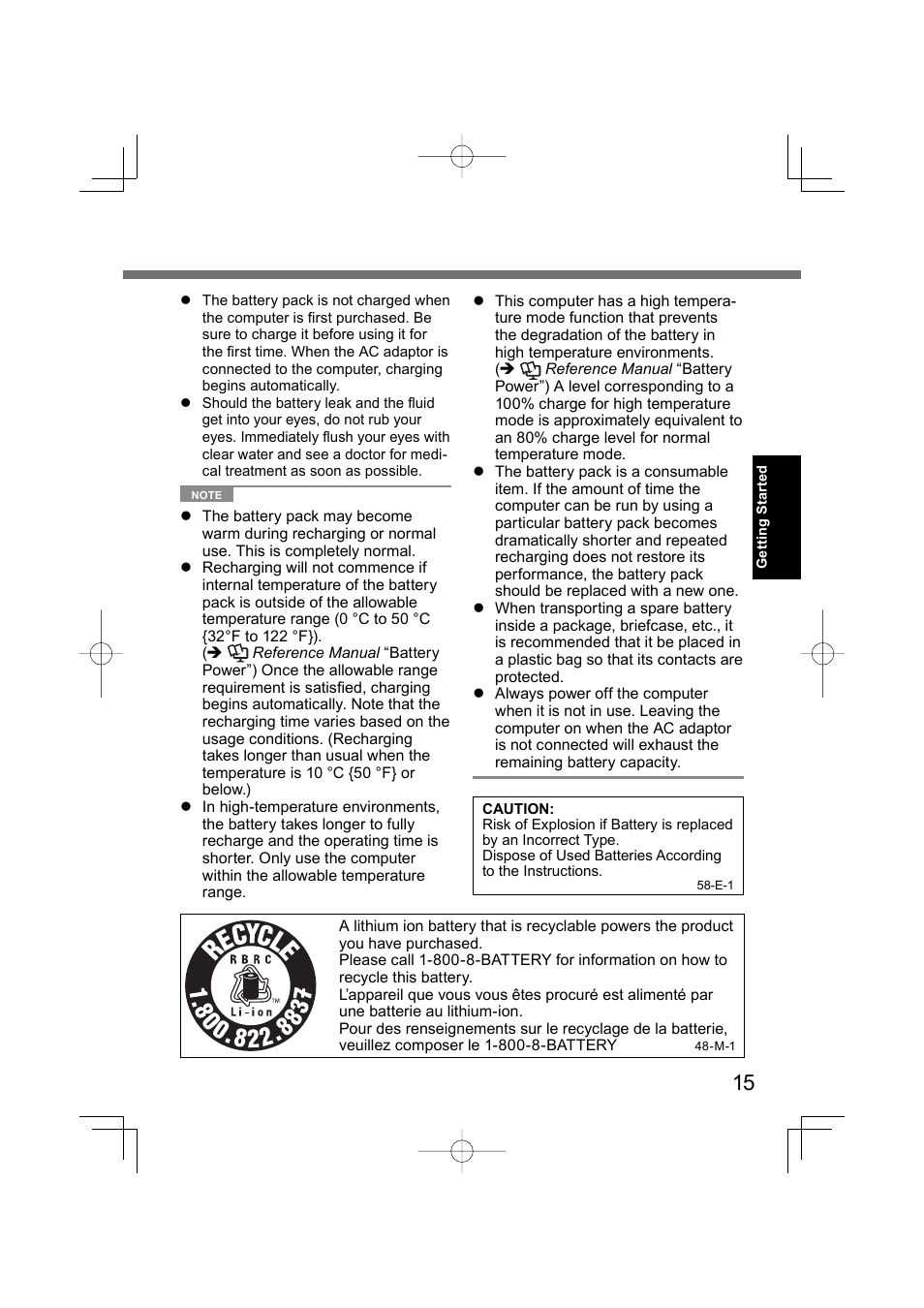 Panasonic CF-U1 User Manual | Page 15 / 64