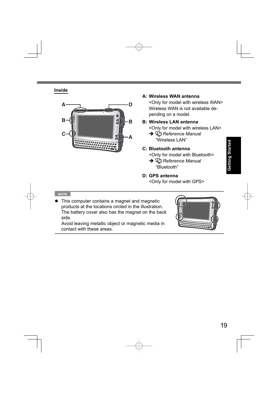 Panasonic CF-U1 User Manual | Page 19 / 64