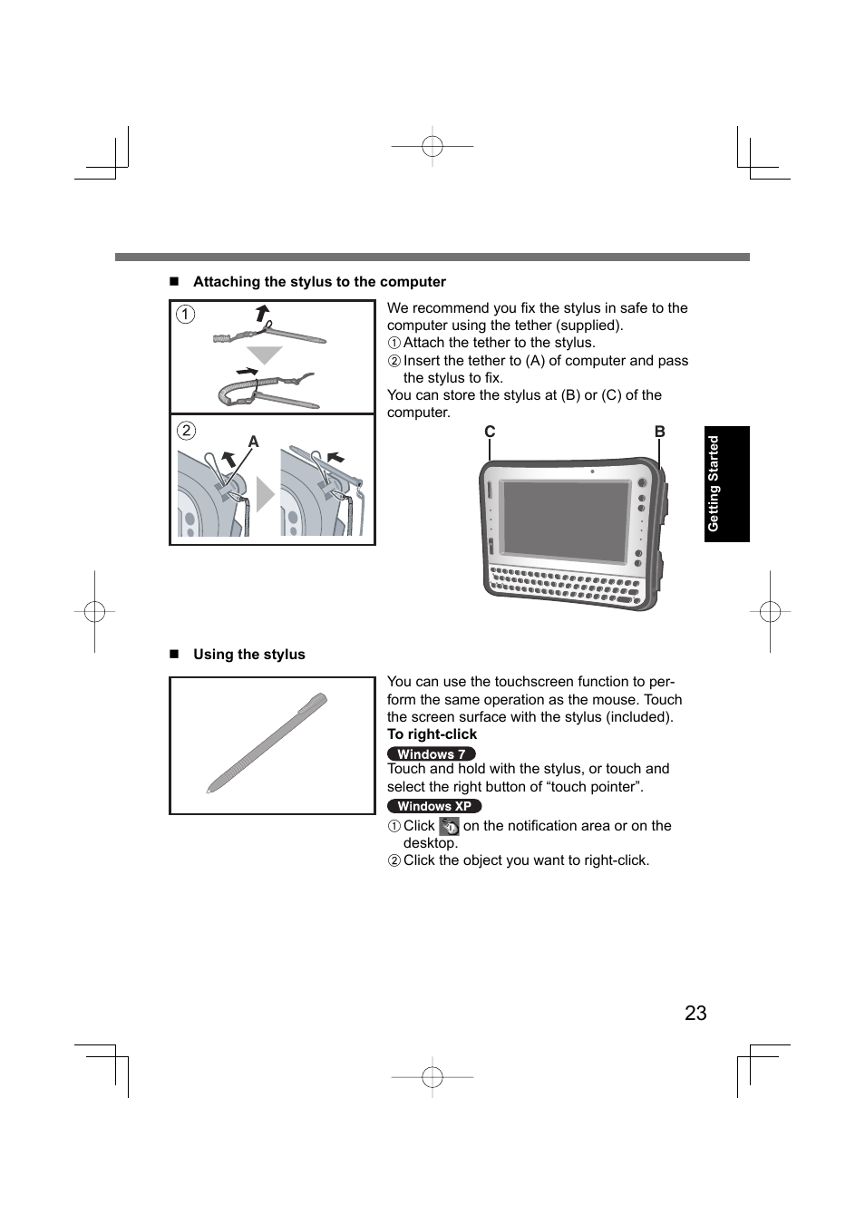 Panasonic CF-U1 User Manual | Page 23 / 64