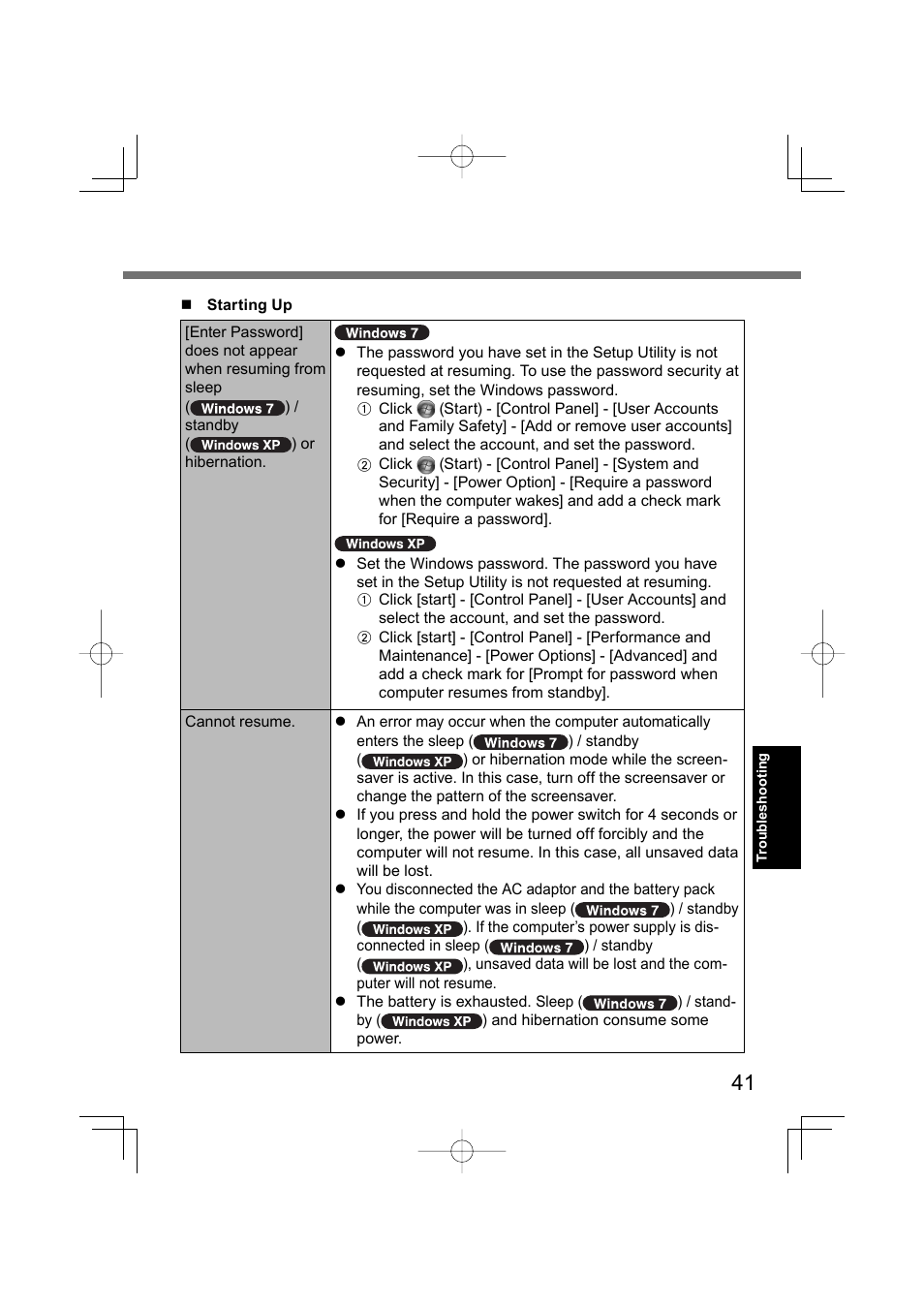 Panasonic CF-U1 User Manual | Page 41 / 64